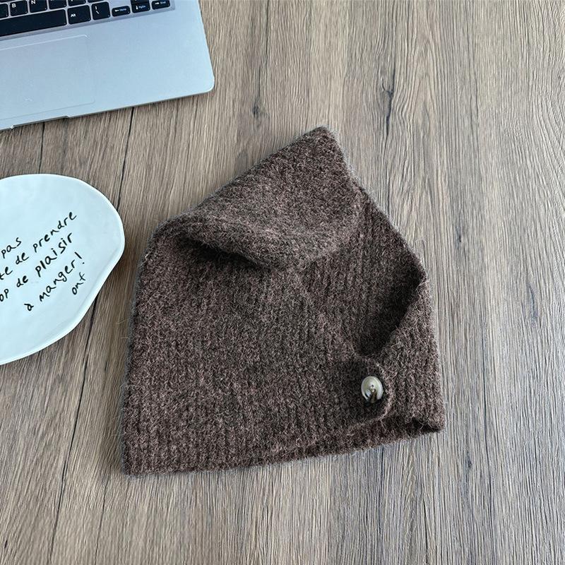 Women's Slouchy Knitted Beanie, Korean Trendy Autumn Winter Warm Ear-Protective Cold Hat