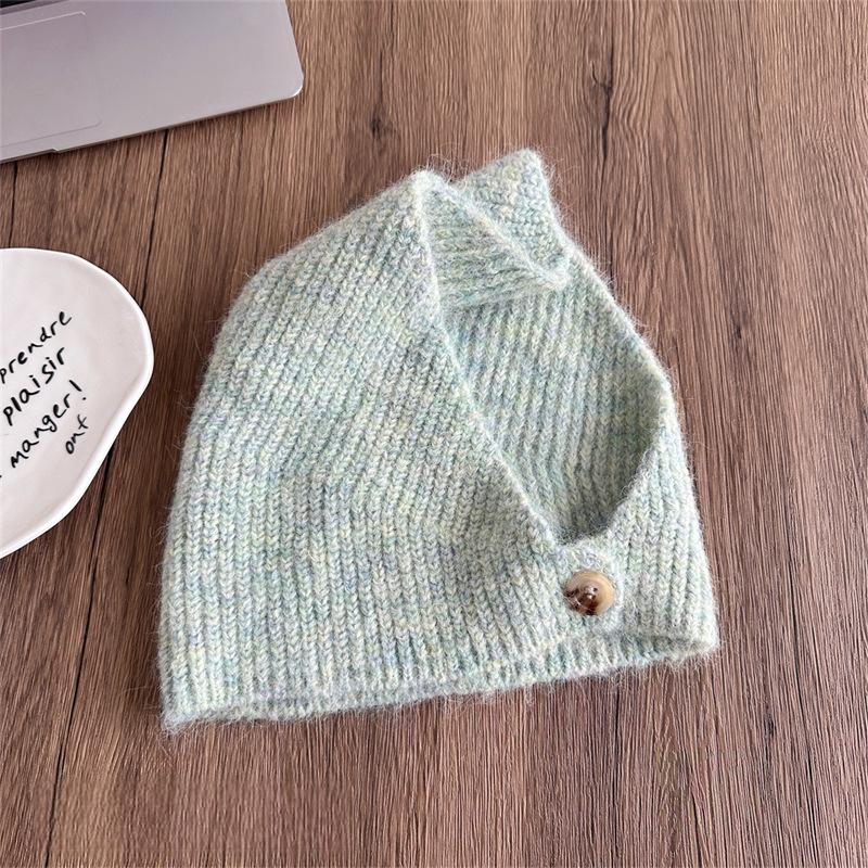 Women's Slouchy Knitted Beanie, Korean Trendy Autumn Winter Warm Ear-Protective Cold Hat